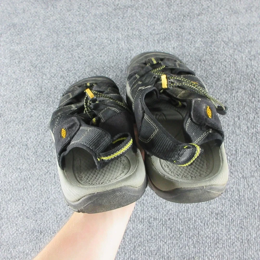 Keen Sandals Mens Size 13 Black Webbing Closed Toe Water Hiking Trail Outdoor